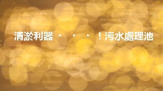 清淤利器！污水處理池神奇設(shè)備，告別堵塞困擾？